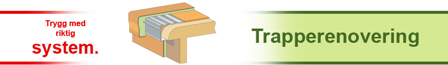Trygg med riktig system. - Trapperenovering